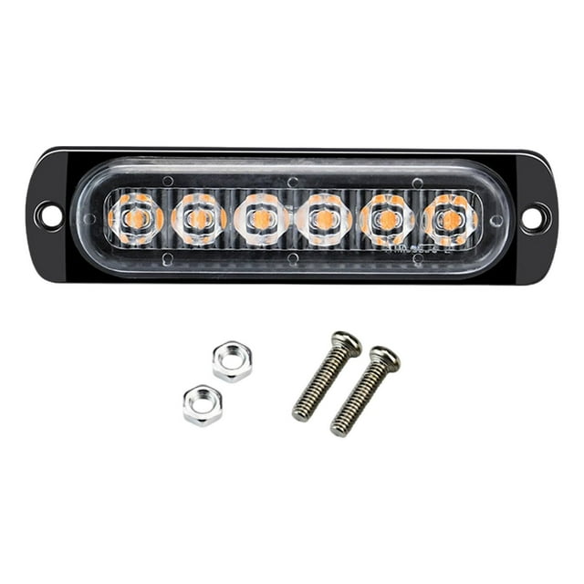 Luces estroboscópicas LED de emergencia, advertencia de seguridad, luces LED de alta visibilidad, 16 luces Luz roja