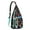 Greenish-blue-6, variant on Abstract Art Sling Backpack – Colorful Geometric Tie Dye Crossbody Daypack, Psychedelic Pop Art Hiking Bag for Women & Men, Fashionable & Lightweight Outdoor Travel Pack