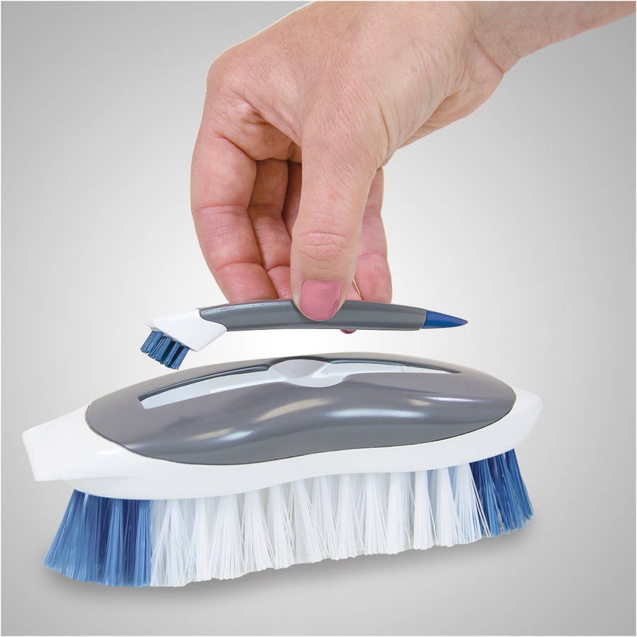 Quickie Mini Scrub Brush with Microban, Odor Resistant, Brush for Kitchen  Cleaning and Bathroom Cleaning