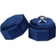 thumbnail image 2 of Caja de terciopelo para anillos de joyería WEIHJMXG octagonal azul oscuro, 2 of 4