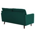 thumbnail image 6 of UIXE 57" Sofa Comfy 2-Seat Sofa with Wood Legs for Living Room Modern Love Seat Small Couch for Bedroom Home Office, Green, 6 of 7