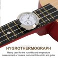 thumbnail image 2 of PinesC Thermometer Hygrometer Compact Round for Guitar Case Measure Humidity and Temperature (Silver)-Hygrometer Humidor Silver, 2 of 4