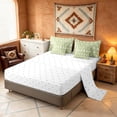 thumbnail image 4 of Manfei Boho Aztec Tribal Twin Bedding, Bohemian Geometric Bedding Comforter Set, Sage Green, Reversible 7pcs, 4 of 6