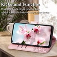 thumbnail image 5 of for Moto G Stylus 5G 2021 Case Wallet,Women Butterfly Embossed PU Leather Flip Cover with Stand Card Holder Slots Wrist Strap Protective Case for Motorola Moto G Stylus 5G 2021 (Rose Gold), 5 of 14