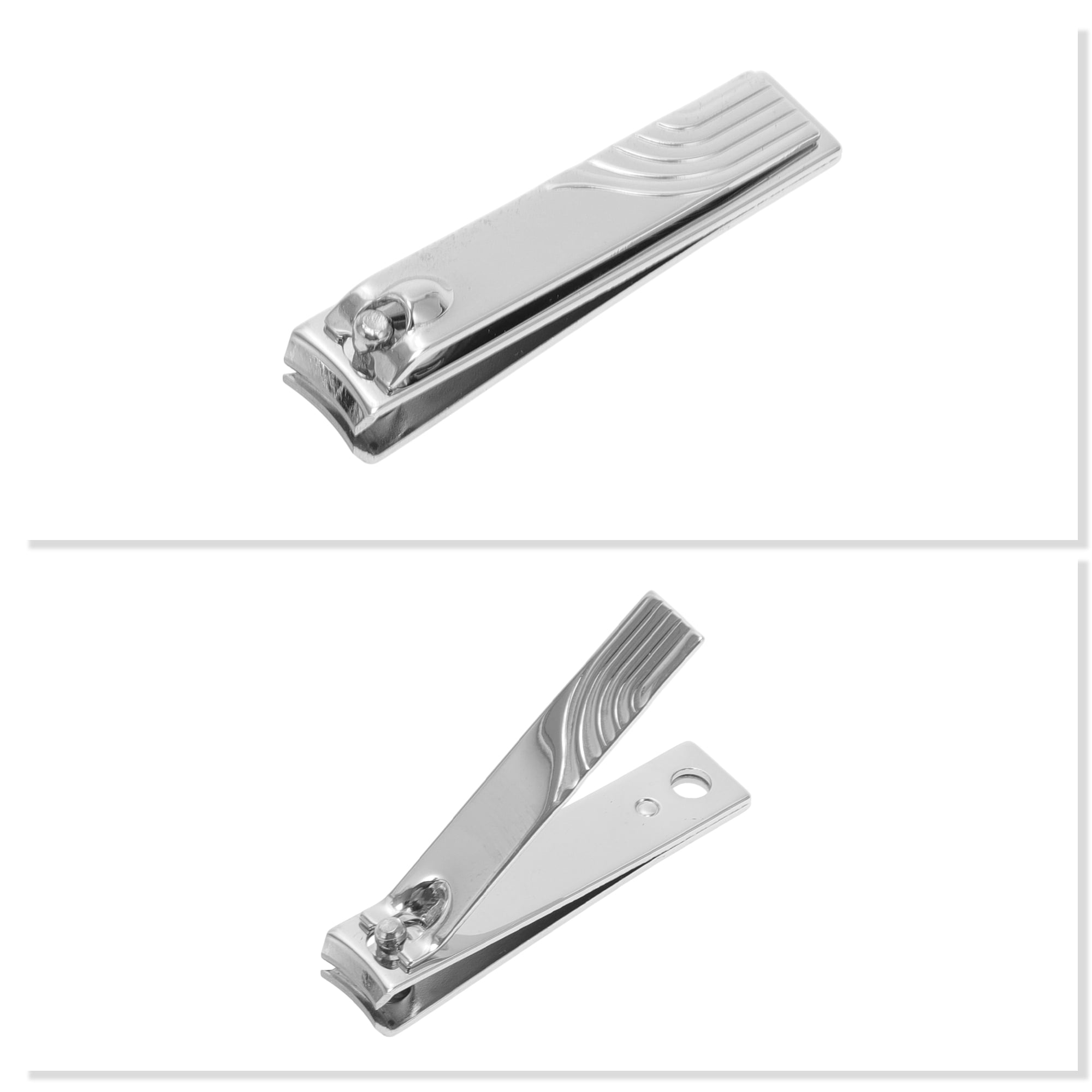 Unique Bargains Mini Suitcase Nail Clipper Kit for Women for Men 8-piece Set White