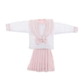 thumbnail image 1 of Precioso traje de uniforme escolar plisada azul TopsSkirt para 1/6 BJD Fashion Girl Rosado Zulema Uniforme escolar de muñeca de 12 pulgadas, 1 of 8