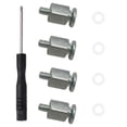 thumbnail image 2 of 1Set M2 SSD Screw Kit NGFF NVME SSD Standoff Mounting M2 NGFF/NVMe Screw Set Stand Off Screw Hex Nut for A-SUS M2 SSD, 2 of 4