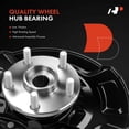 thumbnail image 5 of A-Premium Front Left Steering Knuckle & Wheel Bearing Hub Assembly Compatible with Scion xD 2008-2014, Driver Side, 5 of 5