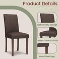 thumbnail image 2 of LAZY BUDDY Dining Chairs Set of 4, Modern Upholstered Chairs with Nailhead Trim, High Back & Wood Legs, for Indoor Kitchen, Dining Room, 2 of 13