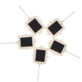 thumbnail image 2 of Small Chalkboard Tags Rectangular Shaped Hanging Wooden Blackboard Wordpad Colleague Communication Reminder Messages 5Pcs, 2 of 5