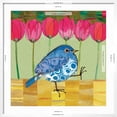 thumbnail image 5 of Art.com Blue Bird - Tulips Art Print by Robbin Rawlings, White Frame Wall Art, 29" x 29", 5 of 5