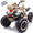 Khaki, variant on 24V Dinosaur Ride on Toy, 2-Seater Powered Ride on Car w/Remote Control, Electric Kids ATV with 4-Wheel Suspension, Bluetooth, Music, Cool Lights, Gift for Boys Girls Aged 3-8 - Green