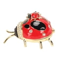 thumbnail image 3 of Caja de Baratijas de Mariquita Bling Bling Caja de Joyería Roja, 3 of 12