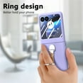 thumbnail image 6 of Dteck Compatible Phone Case for Motorola Razr 40 Ultra 2023 Case with Ring Stand,Slim Lightweight Hard PC Protective Ring Case for Motorola Razr 40 Ultra Cover Case,Purple, 6 of 10