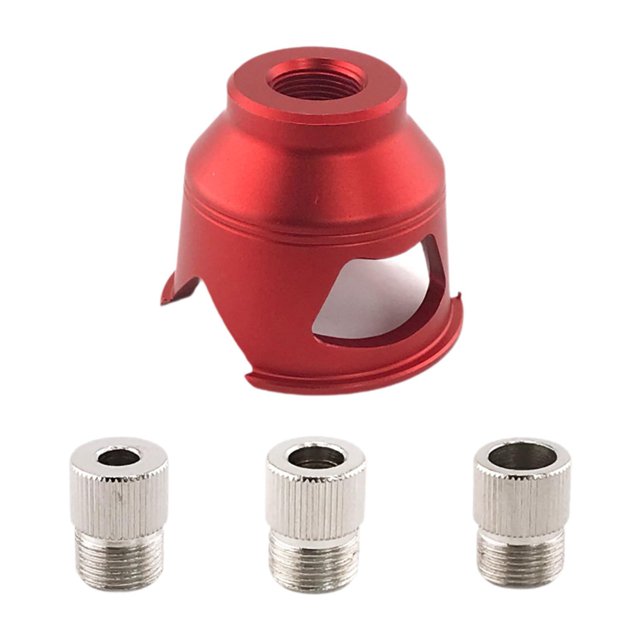 Kit de guía de espiga para taladro de orificio recto, herramienta de carpintería para bricolaje, reemplazo de guía de taladro autocentrante para Rojo