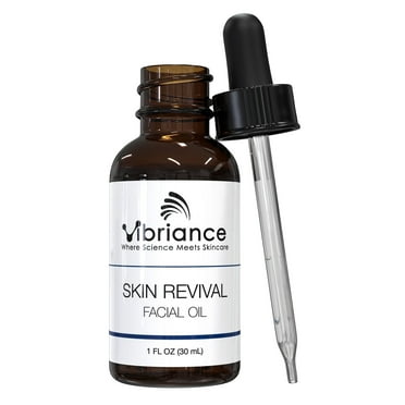 Vibriance Skin Revival Facial Oil - Vegan, with Natural Oils - Hydrating Face Oil for Dry Skin, with Vitamin E, Sea Buckthorn Oil, Camellia, Squalane Oil - Paraben-free for Sensitive Skin