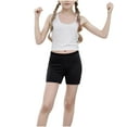 thumbnail image 4 of Jalioing 5 PCS Girls Athletic Biker Shorts High Waist Stretchy Yoga Dance Shorts Cotton Shorts, 4 of 7