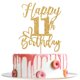 thumbnail image 1 of Cake topper Yotawebery para 11.º cumpleaños, dorado con brillo, 18 x 12 cm, 1 of 7