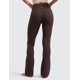 thumbnail image 2 of Pantalones CRZ YOGA Butterluxe Mini Acampanados Tiro Alto 80 cm Marrón S, 2 of 6