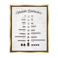 thumbnail image 5 of Stupell Industries Measure Equivalents Cheat Sheet Metallic Gold Framed Floating Canvas Wall Art, 24x30, by Lettered and Lined, 5 of 5