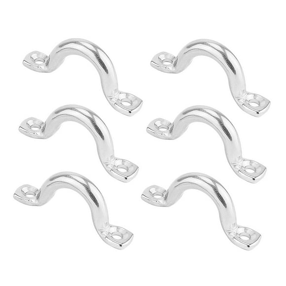 6pcs 5MM Trailer Tie Loop Lashing Rope tie Horse. Pad Eye 316 Stainless Loop, tie Kayak tie Loop