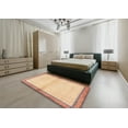 thumbnail image 5 of Ahgly Company Machine Washable Indoor Square Traditional Brown Gold Area Rugs, 7' Square, 5 of 7