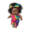 thumbnail image 2 of Tarmeek Baby Doll Toys for Girls Age 3 4 5 6 7 Years Old,8Inch Black African Black Baby Cute Curly Black Baby Dolls Toy Birthday Gifts for Kids, 2 of 9