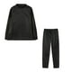 thumbnail image 4 of Puntoco 2 piezas moda mujer cuello redondo sólido manga larga blusa + pantalones sueltos conjuntos liquidación Puntoco Puntoco-2008, 4 of 5