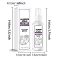 thumbnail image 3 of MMJ Laundry Stain Remover Spray 100ml Gentle Formula Portable for Clothes Travel Instant Stain Removal Cleaner, 3 of 7