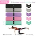 thumbnail image 5 of Fabric Resistance Bands for Working Out, 5 Levels Booty Bands for Women Men, Cloth Workout Bands Resistance Loop Exercise Bands for Legs Butt at Home Fitness, Yoga, Pilates, 5 of 8
