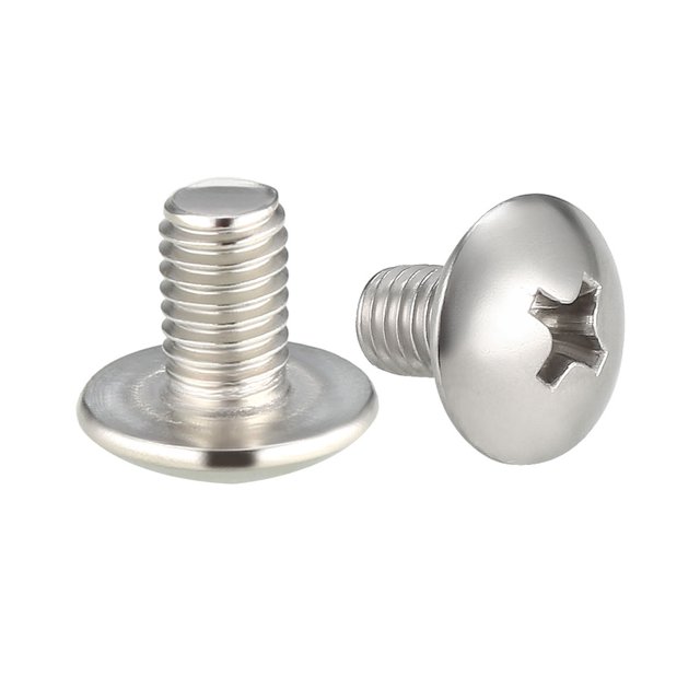 Tornillos de máquina Unique Bargains, M5x8mm Tornillo Phillips, Acero inoxidable 304, Sujetadores Tornillos 50Pcs