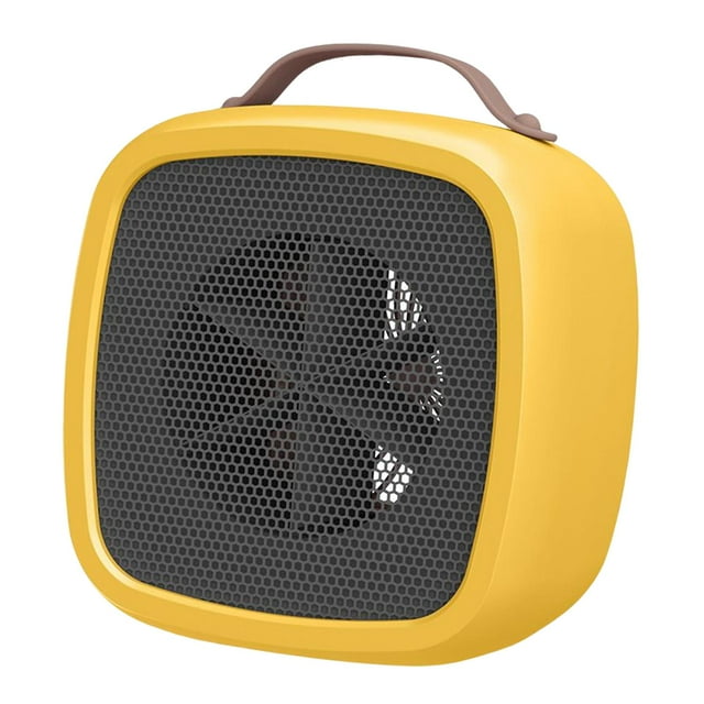 Multipurpose Portable Heater PTC Heater for Desktop Living Room Girls Boys Yellow Zulema Calefactor portátil