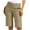 Beige-A, variant on Womens Shorts Stretch Twill Shorts Plus Size Thin Waist Pull On Regular Hiking Shorts Summer Casual With Pockets