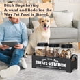 thumbnail image 2 of Cute Dog Treat Jar with Wooden Box, Pet Food Storage Container, 2 of 7