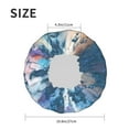 thumbnail image 6 of YFYANG Women's Double Waterproof Shower Cap, Blue Abstract Watercolor Reusable Hair Cap for All Hair Styles and Head Sizes, 6 of 9