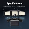 thumbnail image 2 of VIVOHOME Solar Flood Lights Outdoor, 256 LED 2500LM Motion Sensor Lights, 3 Adjustable Heads Security Lights, IP65 Waterproof, 27, 2 of 9