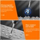 thumbnail image 4 of Juego de brocas HJKLIUT de destornilladores altamente magnéticos, 12 piezas, K5, 4 of 7