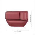 thumbnail image 7 of Hunlyman 1PC Car Leather Cup Holder Gap Bag, Seat Gap Storage Box, Adjustable Car Seat Storage Box, Multifunctional Cup Holder, 7 of 7