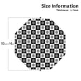 thumbnail image 2 of Vsdgher Checkerboard With Snowflake 1 Leather Coasters for Drinks, Durable Drink Coasters 4 Set for Tabletop Protection, Luxurious Home Décor and Housewarming Gift-Octagon, 2 of 6