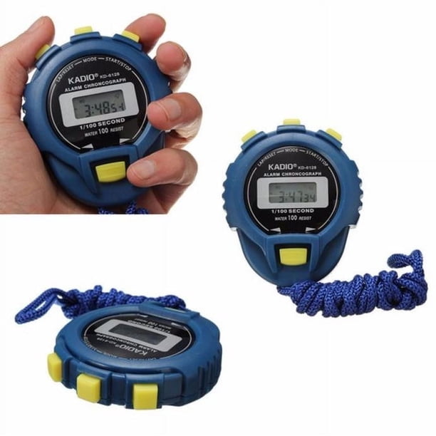 Reloj deportivo para hombre, relojes para hombre, cronógrafo LCD, temporizador digital, cronómetro, contador deportivo, odómetro, reloj con alarma y contador.