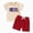 R415-Red, variant on NOLDARES Toddler Baby Boy 4th of July Outfit Short Sleeve T-Shirt and Elastic Waist Shorts with Pockets American Flag Print 2Pcs Summer Clothes(Red,2-3 Y)