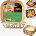 thumbnail image 2 of Liners for Air Fryer Basket, XL Disposable Air Fryer Paper Liners for Power XL, Chefman, Instant Pot Air Fryer Basket, Air Fryer Parchment Paper Liners 9.5 Inch Square, 125PCS Air Fryer Oven Liners, 2 of 4