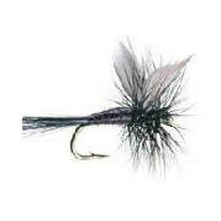 Fly Fishing Assortment BLACK GNAT DRY Flies - Hand Tied Sizes 10,12,14 (4 of Each