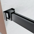 thumbnail image 3 of Seetaras Frameless Shower Sliding Door,56"-60" Width,76" Height,3/8" Tempered Glass Bathroom Screen,Bypass Shower Enclosure, HeavyDuty Stainless Steel Hardwares,Matte Black, 3 of 6