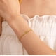 thumbnail image 2 of Pulseras GRCLD Love Knot Pinky Promise chapadas en oro de 14 quilates, 2 of 6