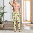 thumbnail image 6 of Lsque Green And Purple Grapes Print Men's Pajama Pants, Lounge Pant - Comfortable Home Wear,Elastic Waistband, Stylish Design-Medium, 6 of 9