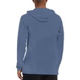 thumbnail image 3 of LEKWK Mens Sun Protection Shirt Long Sleeve Hooded Lightweight Quick Dry Pullover with Thumb Holes Soft Stretch Casual Workout Fishing Hiking Travel Athletic Tops Shirts Tees Navy M, 3 of 6