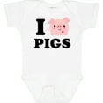thumbnail image 3 of Inktastic I Love Pigs Boys or Girls Baby Bodysuit, 3 of 5
