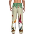 thumbnail image 2 of Bixox Men's Christmas Card With Gnomes Patterned Pajama Pants with Pockets Lounge Clothes for Home, 2 of 5