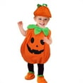 thumbnail image 7 of WIBACKER 1-12Y Toddler Baby Boy Girls Glow In The Dark Halloween Pumpkin Costumes Kids Jumpsuit Hat Cospaly Party Outfits, 7 of 7